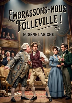 Embrassons-nous Folleville ! : Une comédie vaudeville en un acte d'Eugène Labiche, où Folleville doit choisir entre le mariage arrangé et une cousine de grande taille
