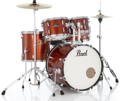 Pearl batterie acoustique Roadshow fusion 20" + pack Sabian - Solar Burnt Orange Sparkle