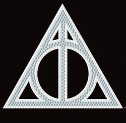 Kit diamond painting Diamond Dotz - Dotz Box - Harry Potter Deathly Hallows Halloween