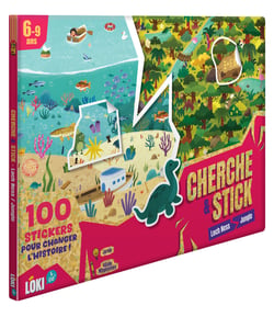 Cherche & stick #2 : loch ness & jungle - Jeu de société enfant - Loki