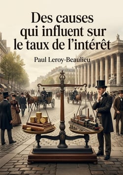 Des causes qui influent sur le taux de l'intérêt : Une analyse des facteurs influençant le taux d'intérêt par Paul Leroy Beaulieu, explorant les conséquences de sa baisse sur l'économie et la société.
