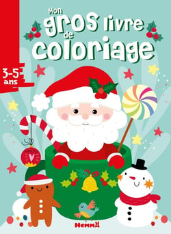 Mon gros livre de coloriage (Père Noël dans tasse)