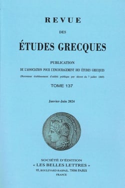 Revue des études grecques