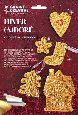 Kit métal à repousser Graine créative - Hiver (A)doré