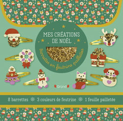 Barrettes en feutrine - Noël