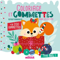 Mon P'tit Hemma - Coloriage et gommettes pour les petits - Vive Noël !