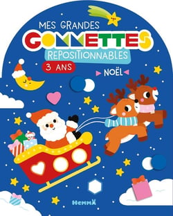 Mes grandes gommettes repositionnables - 3 ans - Noël (Traineau dans le ciel)