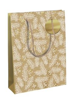 Sac d'emballage cadeau Clairefontaine - Red forest - Taille large - 26,5 x 14 x 33 cm