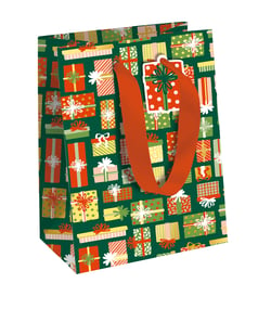 Sac d'emballage cadeau Clairefontaine - Sweet Xmas - Taille moyenne - 21,5 x 10,2 x 25,3 cm 