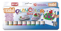 12 tubes de gouache en stick - Playcolor one Textil