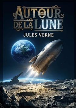 Autour de la Lune : Une aventure spatiale palpitante où l'ingéniosité humaine défie les limites de la science et de l'imagination, propulsant des explorateurs vers la Lune