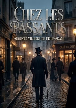 Chez les passants : Des scènes de vie parisienne et des réflexions sur l'art et la société par Auguste Villiers de l'Isle Adam, offrant un regard satirique sur le 19ème siècle.
