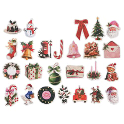 Lot de 25 autocollants Noël - Modèles assortis - Créalia