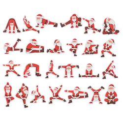 Lot de 25 autocollants Père Noël - Modèles assortis - Créalia