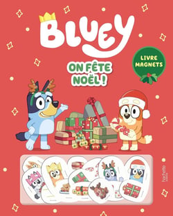 Bluey : On fête Noël ! Livre magnets