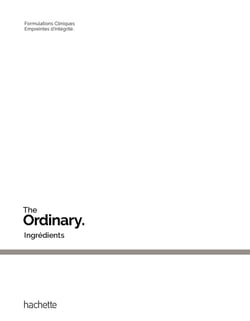 The Ordinary : Ingrédients