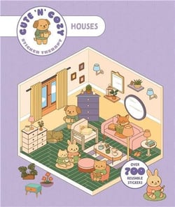 Cute 'n' cozy sticker therapy: homes over 500 reusable stickers! /anglais