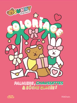 Sunny & ses amis - Coloriage - Palmiers, chaussettes & bûche glacée !