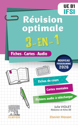 Révision optimale 3-en-1 IFSI - UE B1 : Fiches-Cartes-Audio (édition 2026)