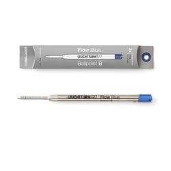 lot de 2 recharges pour stylo-bille Leuchtturm1917 - Drehgriffel Nr. 1 - Pointe large - Encre bleu