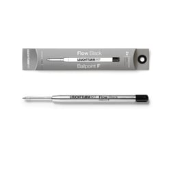 lot de 2 recharges pour stylo-bille Leuchtturm1917 - Drehgriffel Nr. 1 - Pointe fine - Encre noire