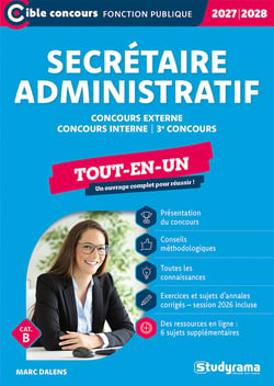 Secrétaire administratif (Catégorie B - Concours 2027-2028) : Concours externe - Concours interne - 3e concours