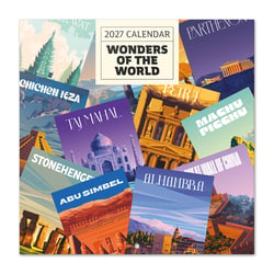 Calendrier 2027 Grupo Erik - Merveilles du monde - 30 x 30 cm
