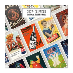 Calendrier 2027 Grupo Erik - Publicité vintage - 30 x 30 cm