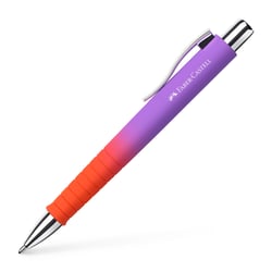 Stylo bille Faber Castell - Polyball Punchy Melon - Bleu - Pointe moyenne