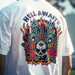 T-shirt Hellfest Hell Awaits - Taille XL