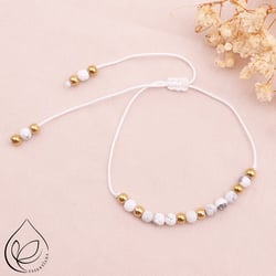 Bracelet howlite blanche Camille Ambiance Nature