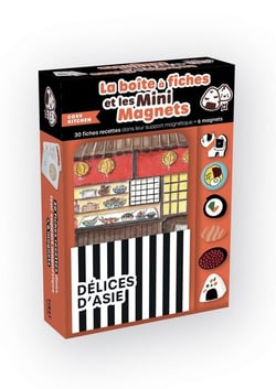 Coffret cosy kitchen mini magnets - délices d'Asie