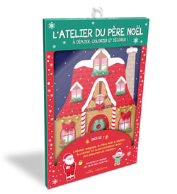 L'atelier du Père Noël à déplier, colorier et décorer !