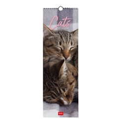 Calendrier mural 2027 Legami - Chats - 16 x 49 cm
