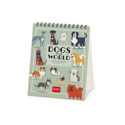 Calendrier 2027 Legami - 12 mois - Chiens du monde - 12 x 14,5 cm