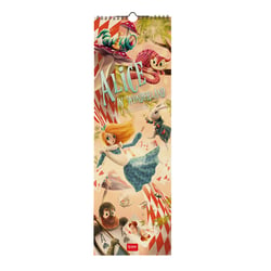 Calendrier mural 2027 Legami - Alice au pays des merveilles - 16 x 49 cm