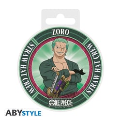Dessous de verre Abystyle - One Piece - Céramique - Vert - 10 x 10 x 0,7 cm