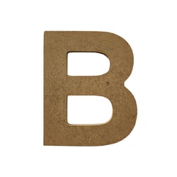 Lettre Gomille - Medium - Naturel - 8 x 0,6 x 8 cm