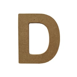 Lettre alphabet Gomille - Medium - Naturel - 8 x 0,6 x 8 cm