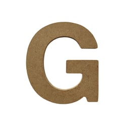 Lettre Gomille - Medium - Naturel - 8 x 0,6 x 8 cm