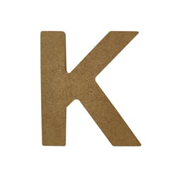 Lettre Gomille - Medium - Naturel - 8 x 0,6 x 8 cm