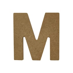 Lettre Gomille - Medium - Naturel - 8 x 0,6 x 8 cm