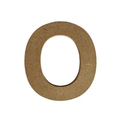 Lettre alphabet Gomille - Medium - Naturel - 8 x 0,6 x 8 cm
