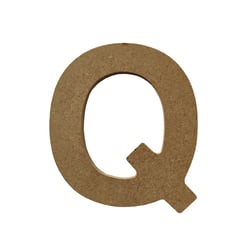 Lettre alphabet Gomille - Medium - Naturel - 8 x 0,6 x 8 cm