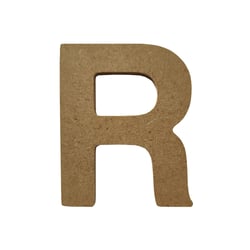 Lettre alphabet Gomille - Medium - Naturel - 8 x 0,6 x 0 cm