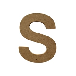 Lettre Gomille - Medium - Naturel - 8 x 0,6 x 8 cm
