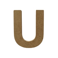 Lettre alphabet Gomille - Medium - Naturel - 8 x 0,6 x 8 cm
