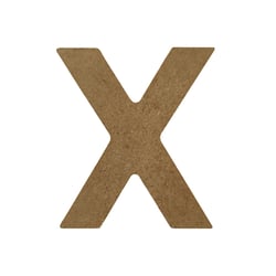 Lettre alphabet Gomille - Medium - Naturel - 8 x 0,6 x 8 cm