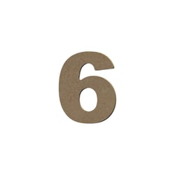 Chiffre Gomille - Medium - Naturel - 8 x 0,6 x 8 cm