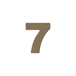 Chiffre Gomille - Medium - Naturel - 8 x 0,6 x 8 cm